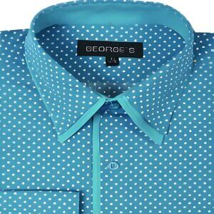George Cotton Polka Dot Design Dress Cheap Fashion Clearance Shirt Sale Online F